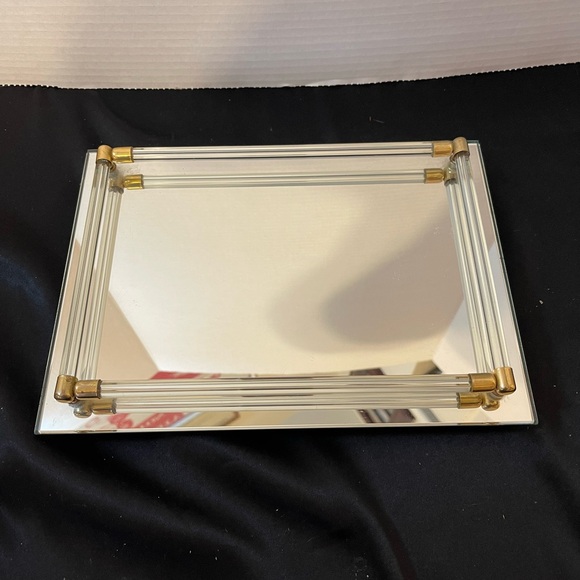 Other - Elegant Gold and Silver Vanity Mirror
